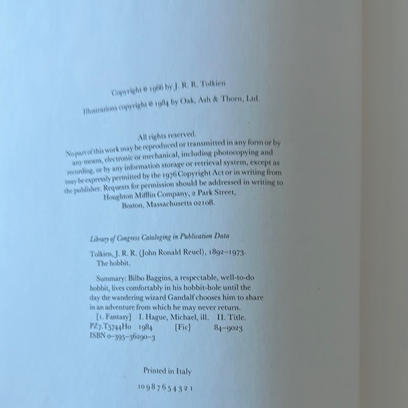 The Hobbit Illustrated Edition by J.R.R. Tolkien - Picture 3 of 7